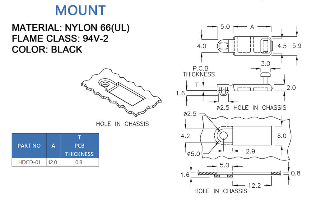 Fixed seat HDCD-01